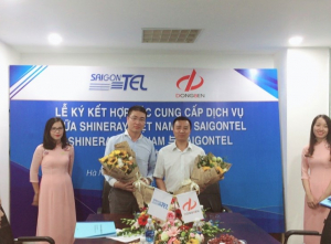 Lễ ký kết hợp tác Cung cấp Dịch vụ giữa SAIGONTEL và Công Ty TNHH Ô Tô Shineray Việt Nam