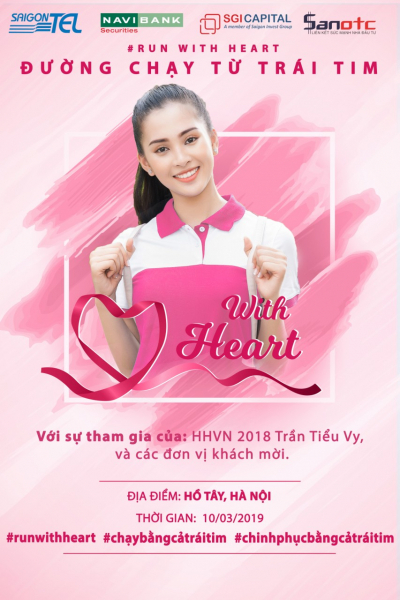 The charity campaign &quot;With Heart&quot; for cancer women on March 8th with the companionship of Miss World 2018 Tran Tieu Vy