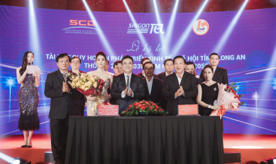 SAIGONTEL SPONSORED FOR ECONOMIC - SOCIAL DEVELOPMENT PLANNING FOR LOCALITIES AND PROCEED TO APPLY TECHNOLOGY IN INVESTMENT, DEVELOPMENT OF INDUSTRIAL - URBAN - SERVICES REAL ESTATE