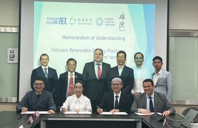 Micro Electricity와 Saigontel 그룹은 태양광 발전 개발을 위한 협력 계약 체결