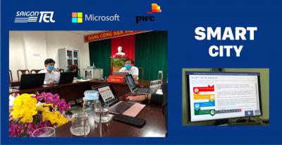 국제 트렌드에 따른 바리아 붕따우(스마트 시티) 지방 투자와 협력하는 마이크로소프트(베트남)-사이공텔- NGS- PWS(베트남) 연합