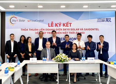 TCBC SAIGONTEL và SKYX SOLAR hợp tác phát triển điện mặt trời áp mái trong các khu công nghiệp